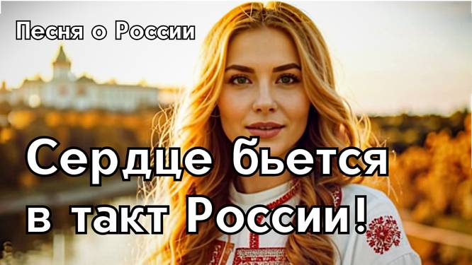 Новая патриотическая песнь 2025 — "Сердце бьется в такт России" смотреть онлайн