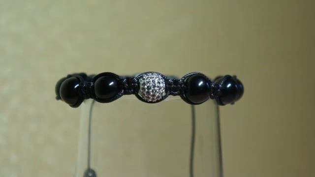 Браслет Шамбала "стандартный" с серыми кристаллами смотреть онлайн