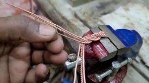 Изготовление красивых витых медных колец! Как сделать медное кольцо