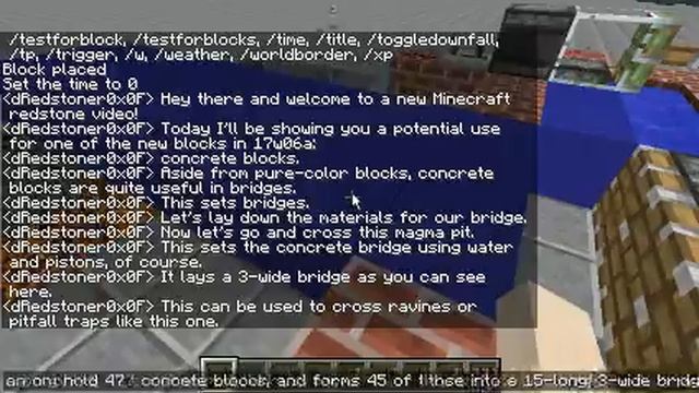 MINECRAFT - Concrete Bridge Setter смотреть онлайн
