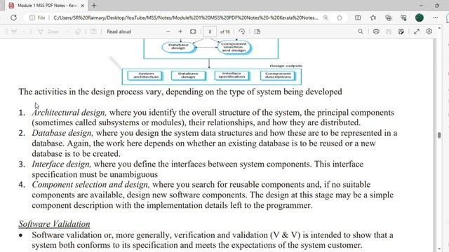 Process Activity: Specification, Design, Validation, Evolution | CST309 |MSS MODULE 1|KTU|Anna|SJCE смотреть онлайн