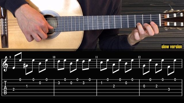 MALAGUENA Фламенко на Гитаре. Уроки Гитары. Ноты и Табы My Guitar смотреть онлайн
