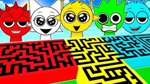 МЕГА ЛАБИРИНТЫ ВСЕ СПРУНКИ В МАЙНКРАФТ Sprunki Incredibox Хоррор СПРАНКИ