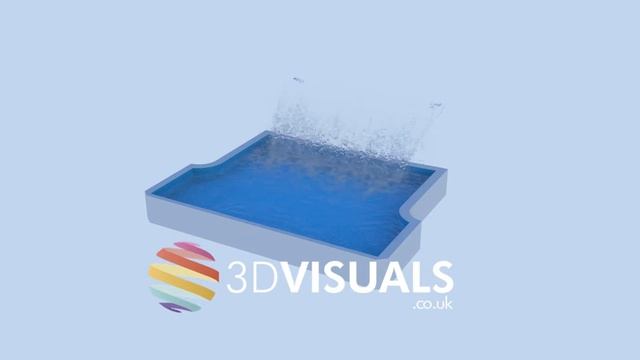 Waterfall Marina Pool - Phoenix FD 3DS Max VRay смотреть онлайн