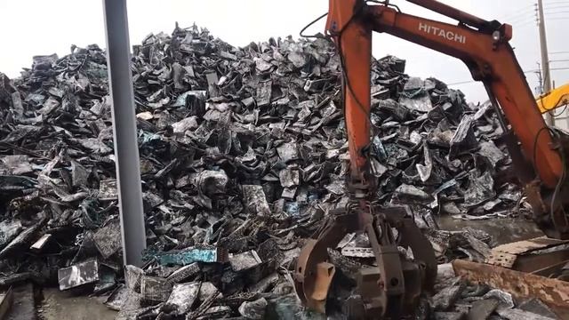 VSC4 1200 Vertical crusher used in Japan copper and aluminum radiator recycling machine