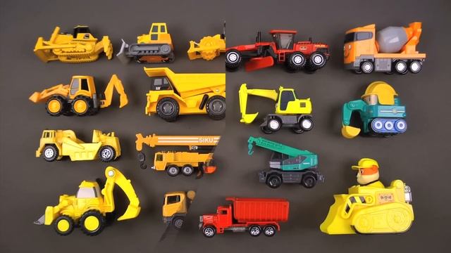 Construction Vehicles for Kids #1 Best Bulldozers Dump Trucks Loaders Diggers Cranes for Children смотреть онлайн