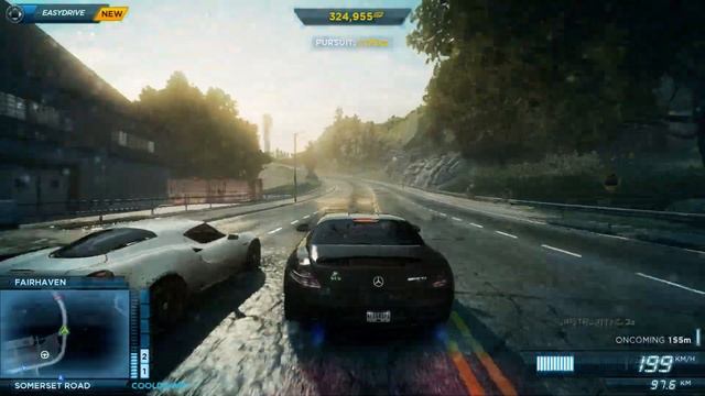 NFS MW2 Mercedes Benz SLS vs Alfa Romeo 4C смотреть онлайн