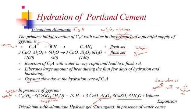 Lecture 7: Hydration of Portland Cement (PC) تفاعل تميُه الإسمنت смотреть онлайн
