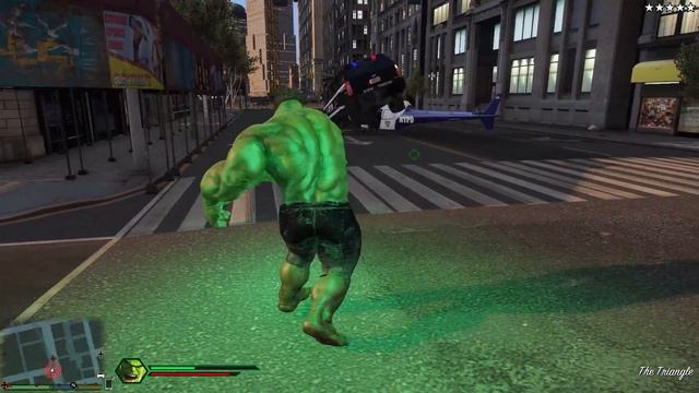 GTA 5 - HULK Mod FIVE STAR Cop Challenge in New York City! (4K Ultra HD Gameplay) смотреть онлайн