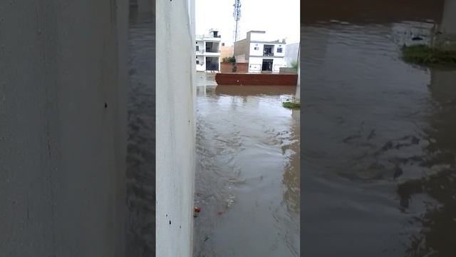 Bharhut Nagar Satna Me July 2022 Me Baarish