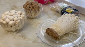 Обзор китайских грибов Шимиджи и Эноки. Китайская кухня с Оксаной Валерьевной.