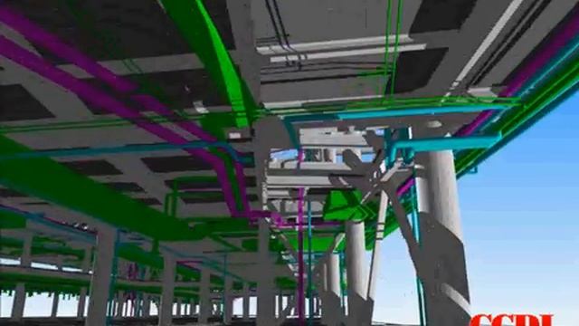 Revit NavisWorks CCDI天津港项目管线综合漫游 04 смотреть онлайн