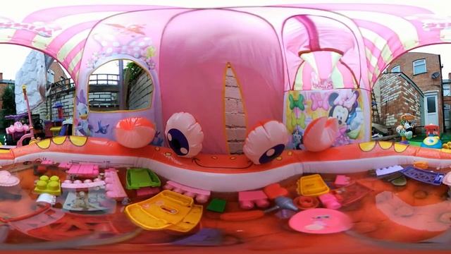 VR 360 Kids Tent In Rain Experience Google Cardboard