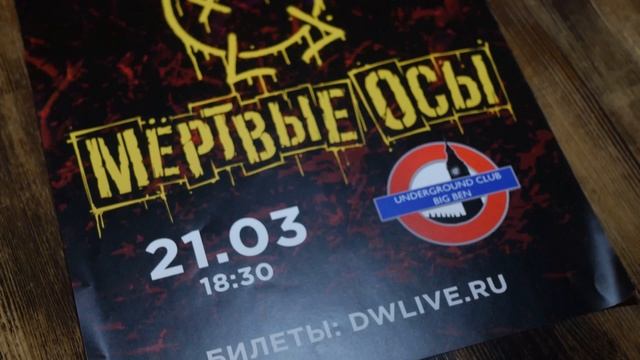 Интервью у группы «Мёртвые Осы» перед Тверским концертом в клубе «Big Ben»