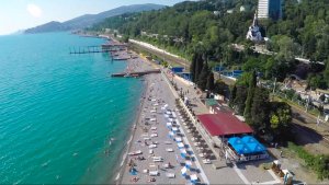 Веб камера пляж Автомобилист Кудепста Сочи (со звуком моря)