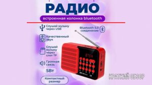 Краткий обзор на радиоприемник - bluetooth колонку NONTAUS C39