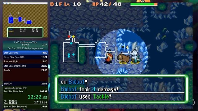 (Emu) PMD: Explorers of Sky Bidoof's Wish Speedrun - 25:00 (Former Emu WR) смотреть онлайн