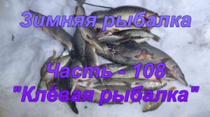 Зимняя рыбалка. Часть - 108. «Клёвая рыбалка».