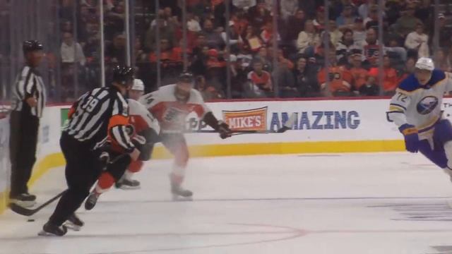 Flyers' Michkov Scores Beautiful Backhand Goal Vs. Sabres