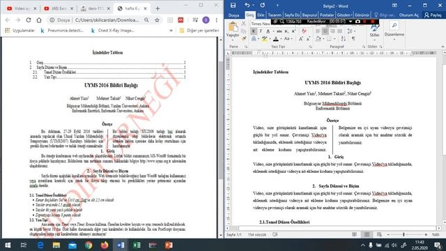 WORD İÇİNDEKİLER TABLOSU UYGULAMASI смотреть онлайн