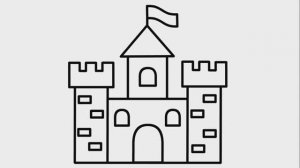 КАК НАРИСОВАТЬ ЗАМОК