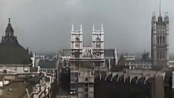 Wonderful London 1920s in color [60fps, Remastered] wsound design added