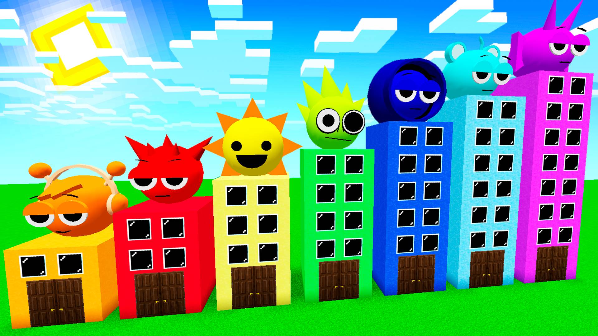 Я ПОПАЛ В НЕБОСКРЕБ ОТЕЛЬ ПОРТАЛ СПРУНКИ В МАЙНКРАФТ! ХОРРОР СПРАНКИ SPRUNKI MINECRAFT смотреть онлайн