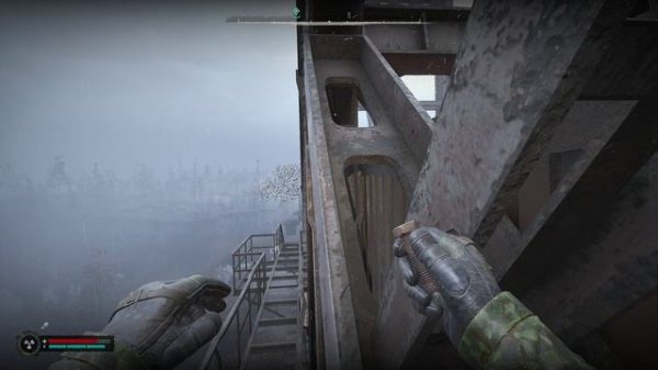 Сталкер 2 - Рыжий лес. Карьер. Тайник на верху экскаватора.