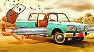 Обгоны,ТРУБЫ 🔨в машинах, аварии в бимке! #8 BeamNG Drive