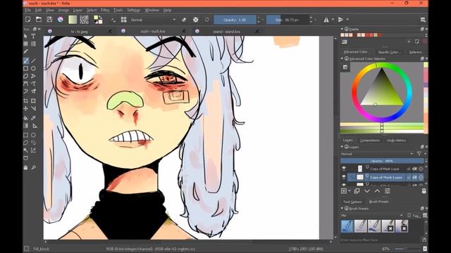 OUCH (gore /guro) speepaint смотреть онлайн