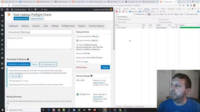 How to Troubleshoot AJAX calls [Total Upkeep "Get Download Link" spins] смотреть онлайн