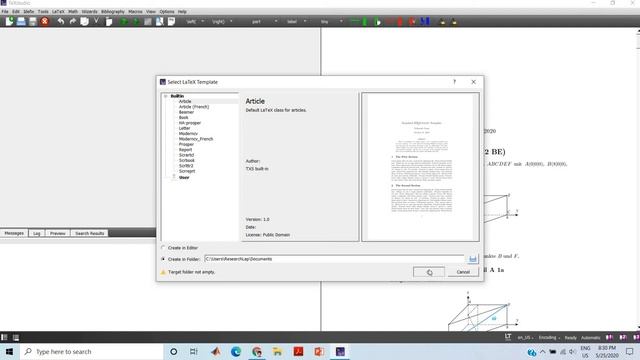 How to create a Latex document using TexStudio смотреть онлайн