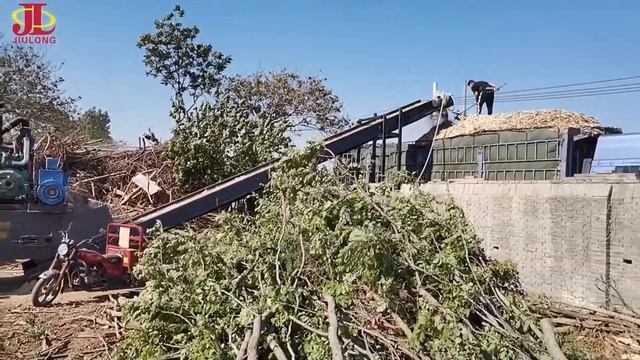 Muti-Functional Waste Wood Crushing of Used Pallet Old Template Wood Logs Wood Crusher смотреть онлайн