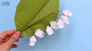 Ландыш оригами из бумаги | Цветы из бумаги своими руками | DIY