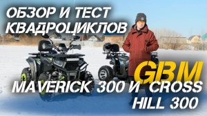 Обзор и тест ТОПовых обновленных квадроциклов GBM MAVERICK 300 и GBM CROSS HILL 300 от X-MOTORS