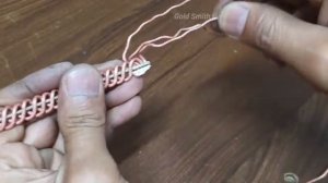 МК медный браслет из проволоки