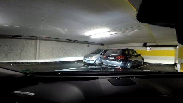 Is this the Smallest Underground Car Park in Europe? Elevator moves vehicle between floors.