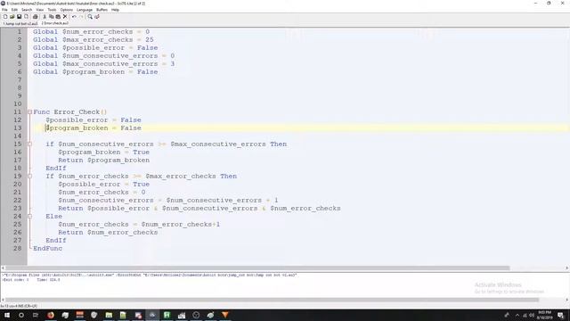 Autoit: Error Checking Part 3 смотреть онлайн