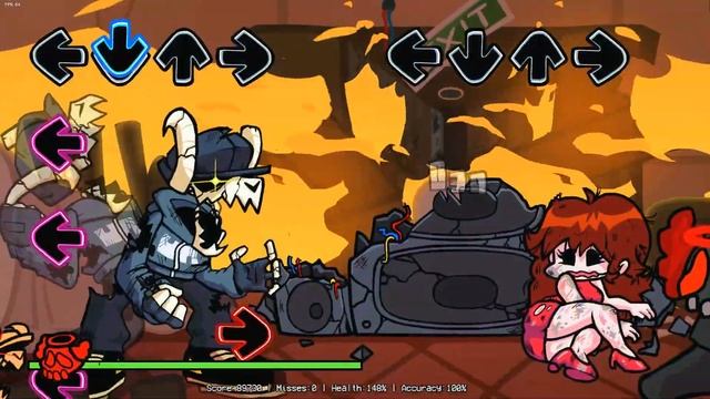 НЕРАВНЫЙ БАТЛ, но каждый раз, когда наступает очередь противника, мод меняется — Friday Night Funkin смотреть онлайн