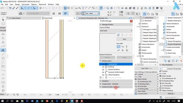 Tutorial ARCHICAD 22 How to make a Custom Wall Toilet смотреть онлайн