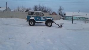 Самодельный отвал на УАЗ