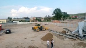 Дробильно-сортировочный комплекс на базе роторной дробилки с горизонтальным валом.