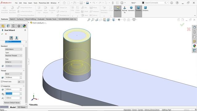 SolidWorks Stud Wizard смотреть онлайн