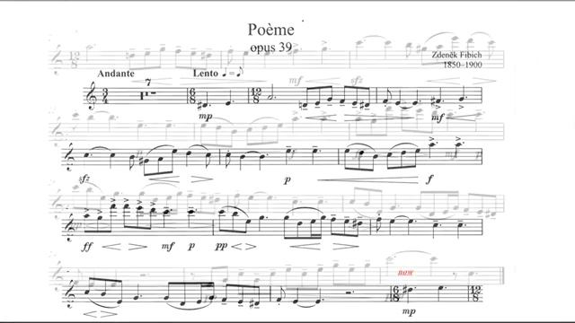 Zdeněk Fibich POEME Op.39 from Idyl at Twilight_accompaniment смотреть онлайн