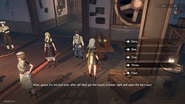 Honkai:  Star Rail | Mr. Scott's Box combination code