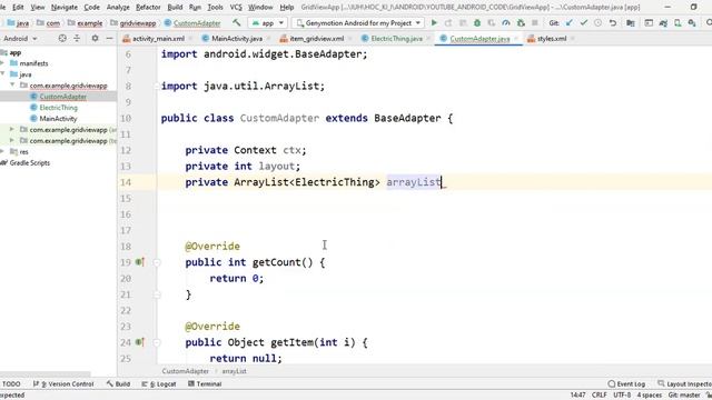 Lession 11: Custom Adapter for GridView Android X-Part 02 смотреть онлайн