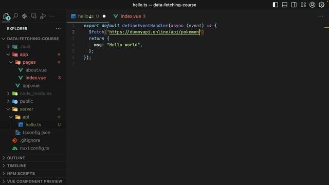 03_Another Use Case for $fetch - in API Endpoints смотреть онлайн