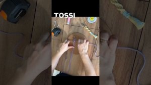 Брелок - обвес на сумку в технике макраме