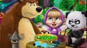 Медведь угощает Машу и Панду! Мини-игра! проходим вместе с подписчиками!