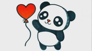 КАК НАРИСОВАТЬ КРАСИВУЮ ПАНДУ ЛЕГКО ШАГ ЗА ШАГОМ - РИСОВАНИЕ ПАНДЫ ЛЕГКО